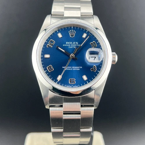 Rolex Oyster Perpetual Date 34mm Blu