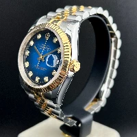 Rolex Datejust 36mm Acciaio/oro Blu Degradè Brillanti