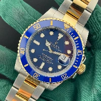 Rolex Submariner Date Acciaio & oro Ceramica Blu