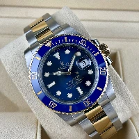 Rolex Submariner Date Acciaio & oro Ceramica Blu