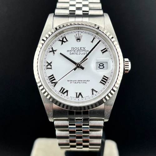 Rolex Datejust 36mm Bianco Romani Jubilee