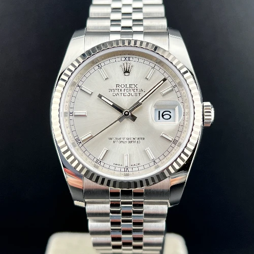 Rolex Datejust 36mm Silver Index Jubilee