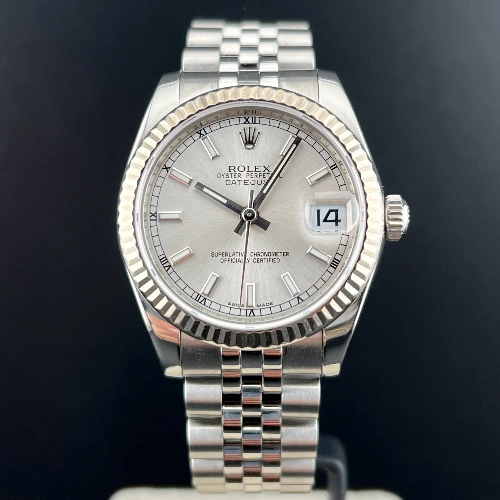 Rolex Datejust 31mm Silver Indici Jubilee