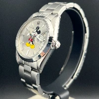 Rolex Oyster Date Precision Mickey Mouse Silver Topolino Argento