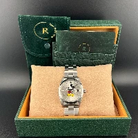 Rolex Oyster Date Precision Mickey Mouse Silver Topolino Argento