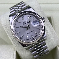 Rolex Datejust 36mm Silver Index Jubilee