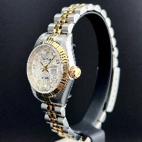 Rolex Lady Datejust 26mm Acciaio & oro Brillanti Computer Silver