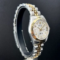 Rolex Lady Datejust 26mm Acciaio & oro Brillanti Computer Silver