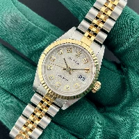 Rolex Lady Datejust 26mm Acciaio & oro Brillanti Computer Silver