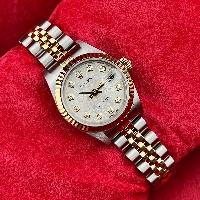 Rolex Lady Datejust 26mm Acciaio & oro Brillanti Computer Silver