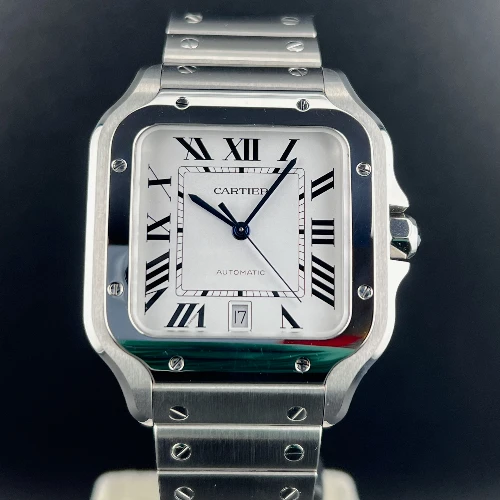 Cartier Santos De Cartier Large L size White Bianco