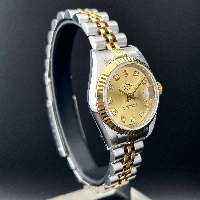 Rolex Lady Datejust 26mm Acciaio & oro Champagne Brillanti 
