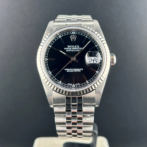Rolex Datejust 36mm Nero Indici Jubilee