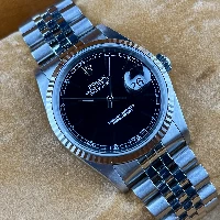 Rolex Datejust 36mm Nero Indici Jubilee