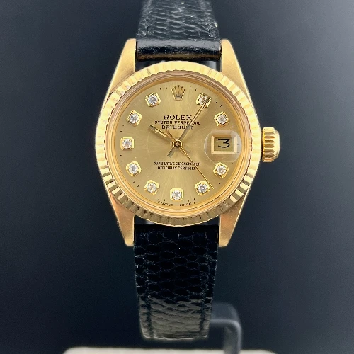 Rolex Lady Datejust 26mm Oro Champagne Brillanti