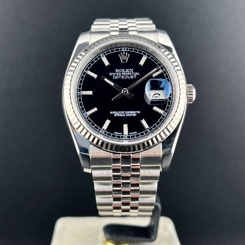 Rolex Datejust 36mm Nero Indici Jubilee