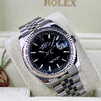 Rolex Datejust 36mm Nero Indici Jubilee