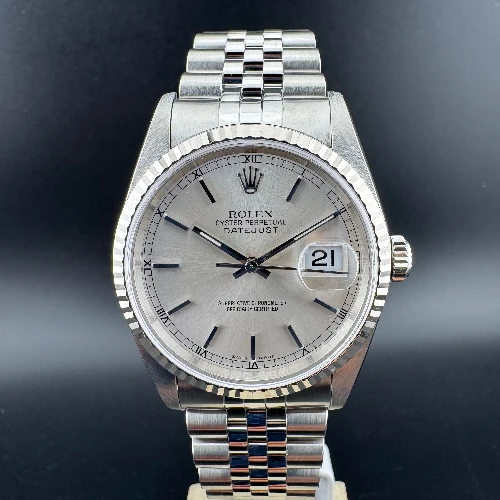 Rolex Datejust 36mm Silver Indici Jubilee