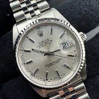 Rolex Datejust 36mm Silver Indici Jubilee