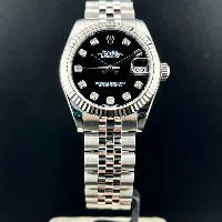 Rolex Datejust 31mm Nero Diamanti Jubilee