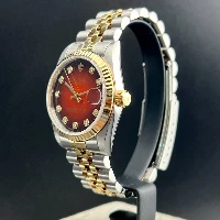 Rolex Datejust 31mm Vignette Rosso Diamanti Acciaio Oro