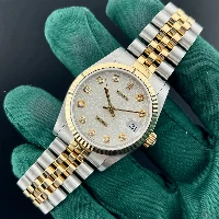 Rolex Datejust 31mm Acciaio & Oro Computer Bianco Brillanti