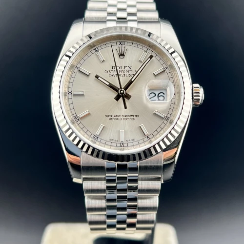 Rolex Datejust 36mm Jubilee Silver Indici