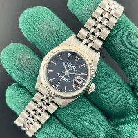 Rolex Lady Datejust 26mm Jubilee Nero Indici