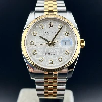 Rolex Datejust 36mm Acciaio/oro Silver Computer Brillanti