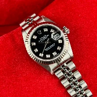 Rolex Lady Datejust 26mm Jubilee Nero Brillanti