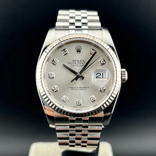 Rolex Datejust 36mm Jubilee Silver Brillanti