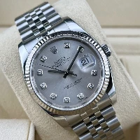 Rolex Datejust 36mm Jubilee Silver Brillanti