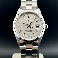 Rolex Oyster Perpetual Date 34mm Silver Indici