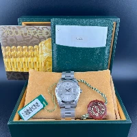 Rolex Oyster Perpetual Date 34mm Silver Indici