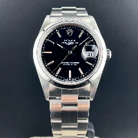 Rolex Oyster Perpetual Date 34mm Nero Indici