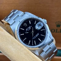 Rolex Oyster Perpetual Date 34mm Nero Indici
