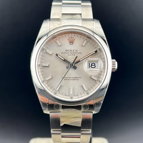 Rolex Oyster Perpetual Date 34mm Silver