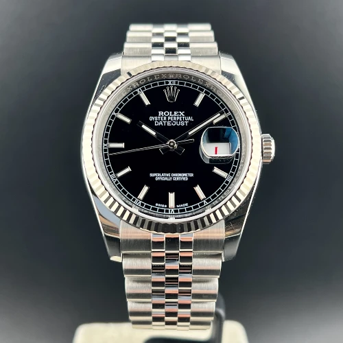 Rolex Datejust 36mm Jubilee Black Indici