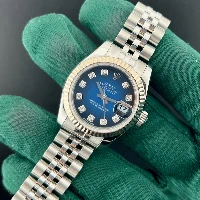 Rolex Lady Datejust 26mm Blu Vignette Brillanti