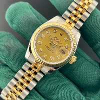 Rolex Lady Datejust 26mm Acciaio & oro Champagne Brillanti