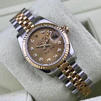 Rolex Lady Datejust 26mm Acciaio & oro Champagne Brillanti