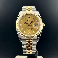 Rolex Datejust 36mm Acciaio/oro Champagne Brillanti