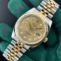 Rolex Datejust 36mm Acciaio/oro Champagne Brillanti