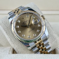 Rolex Datejust 36mm Acciaio/oro Champagne Brillanti