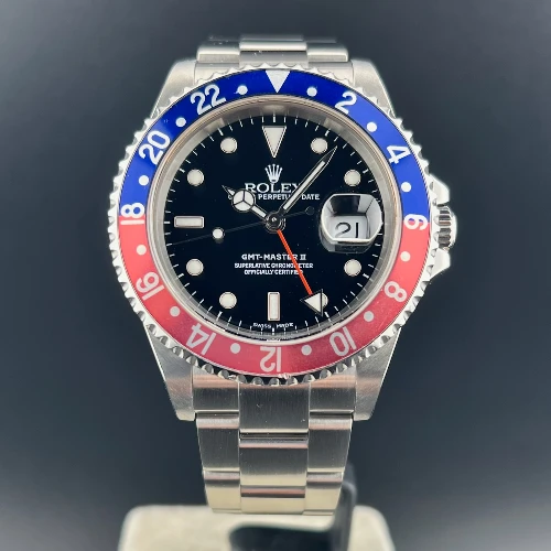 Rolex GMT Master II Pepsi No Holes