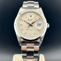 Rolex Oyster Perpetual Date 34mm Silver Indici