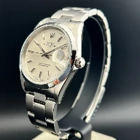 Rolex Oyster Perpetual Date 34mm Silver Indici