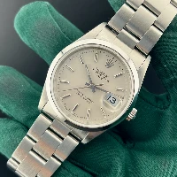Rolex Oyster Perpetual Date 34mm Silver Indici