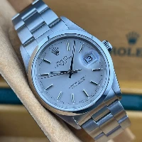 Rolex Oyster Perpetual Date 34mm Silver Indici