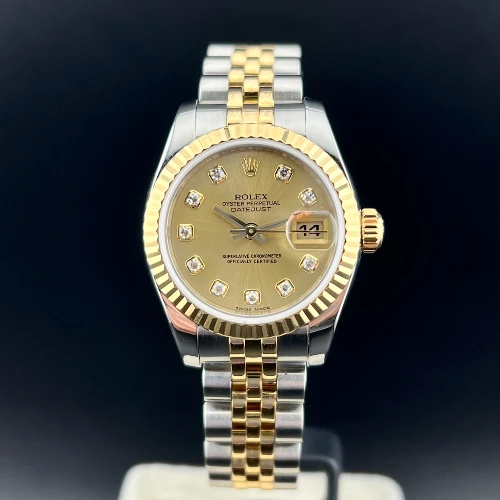 Rolex Lady Datejust 26mm Acciaio & oro Champagne Brillanti